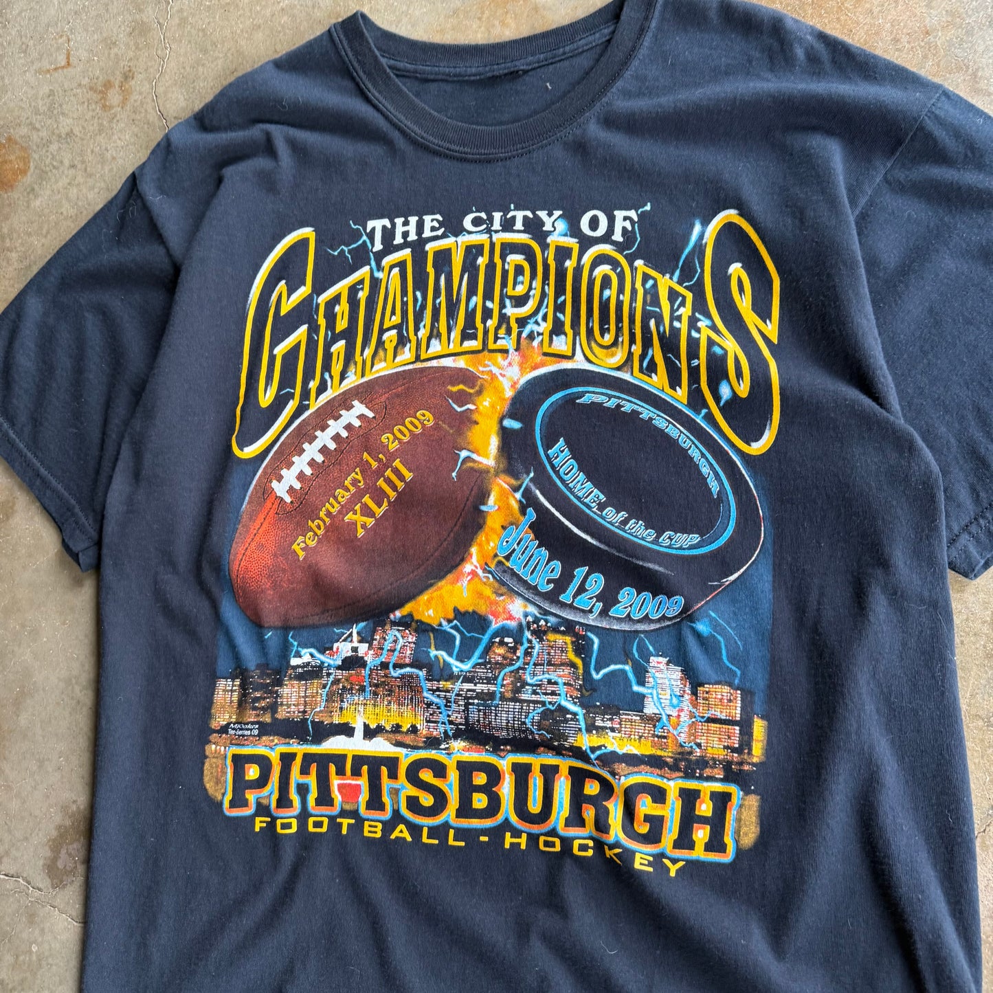 Vintage 00s Steelers Championship Tee - M