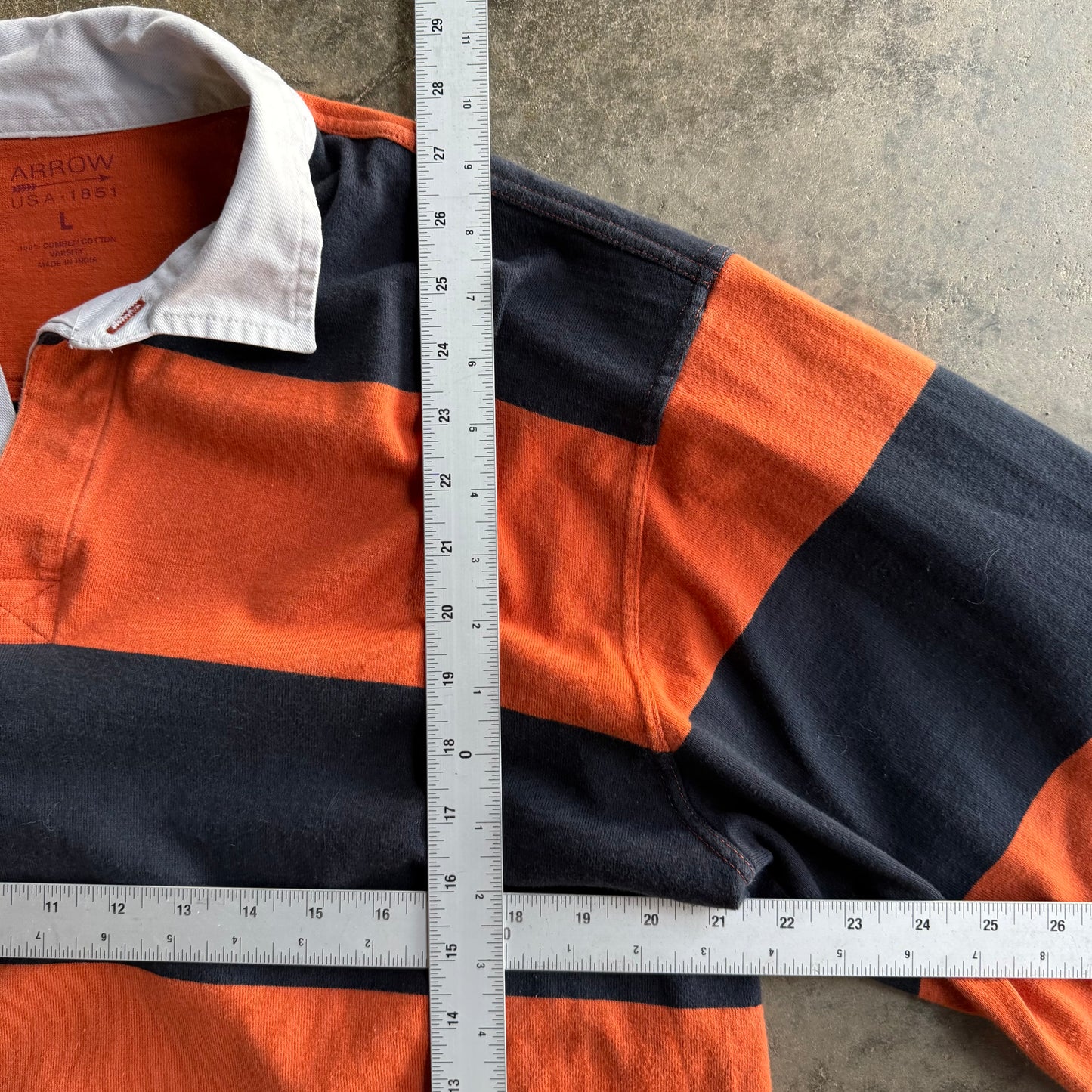 Vintage Striped Rugby - L