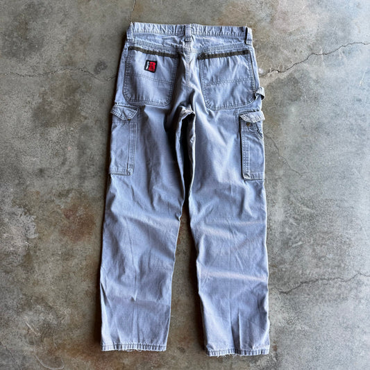Vintage Faded Grey Wrangler Cargo Pants - 32