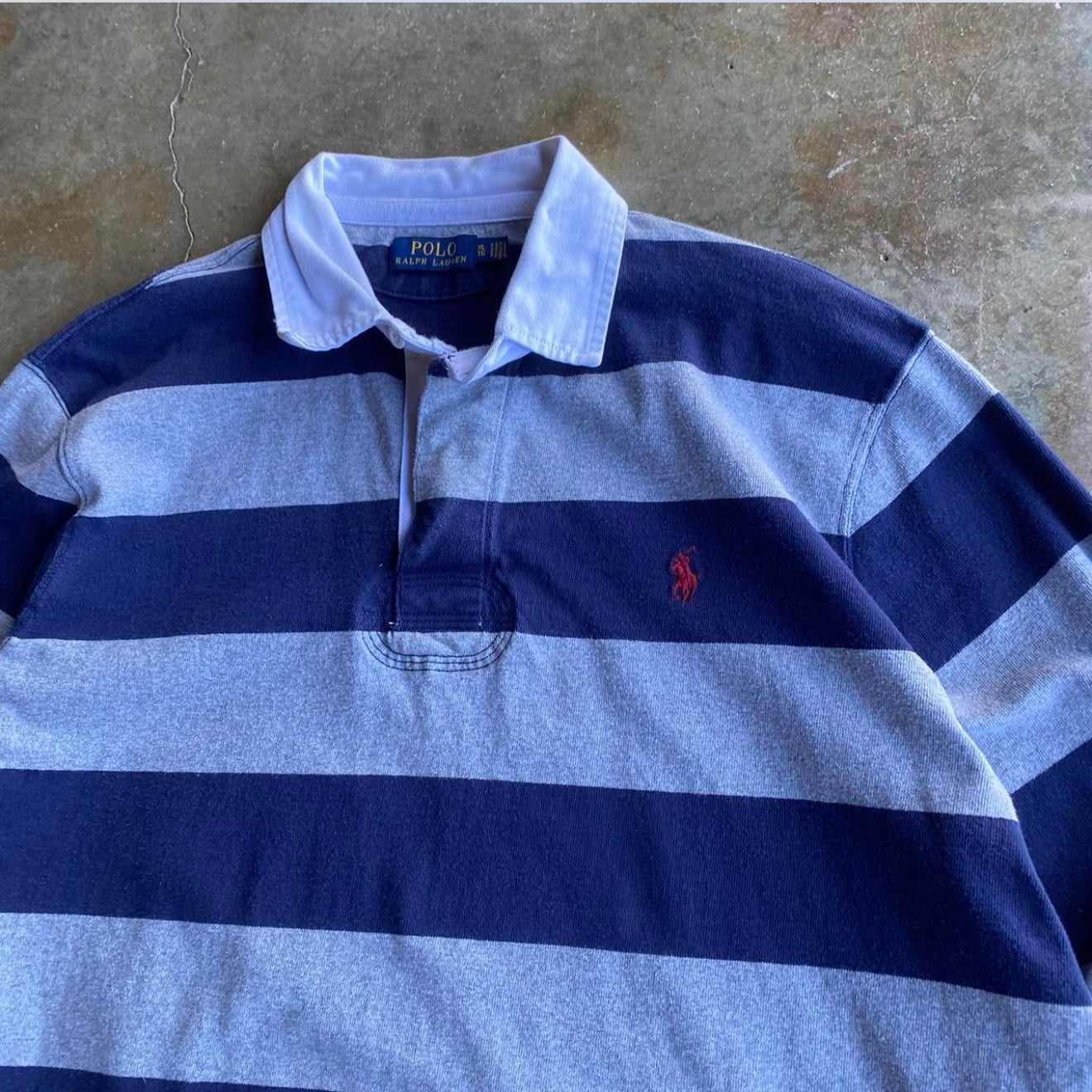 Vintage 00s Polo Rugby Long Sleeve - XL