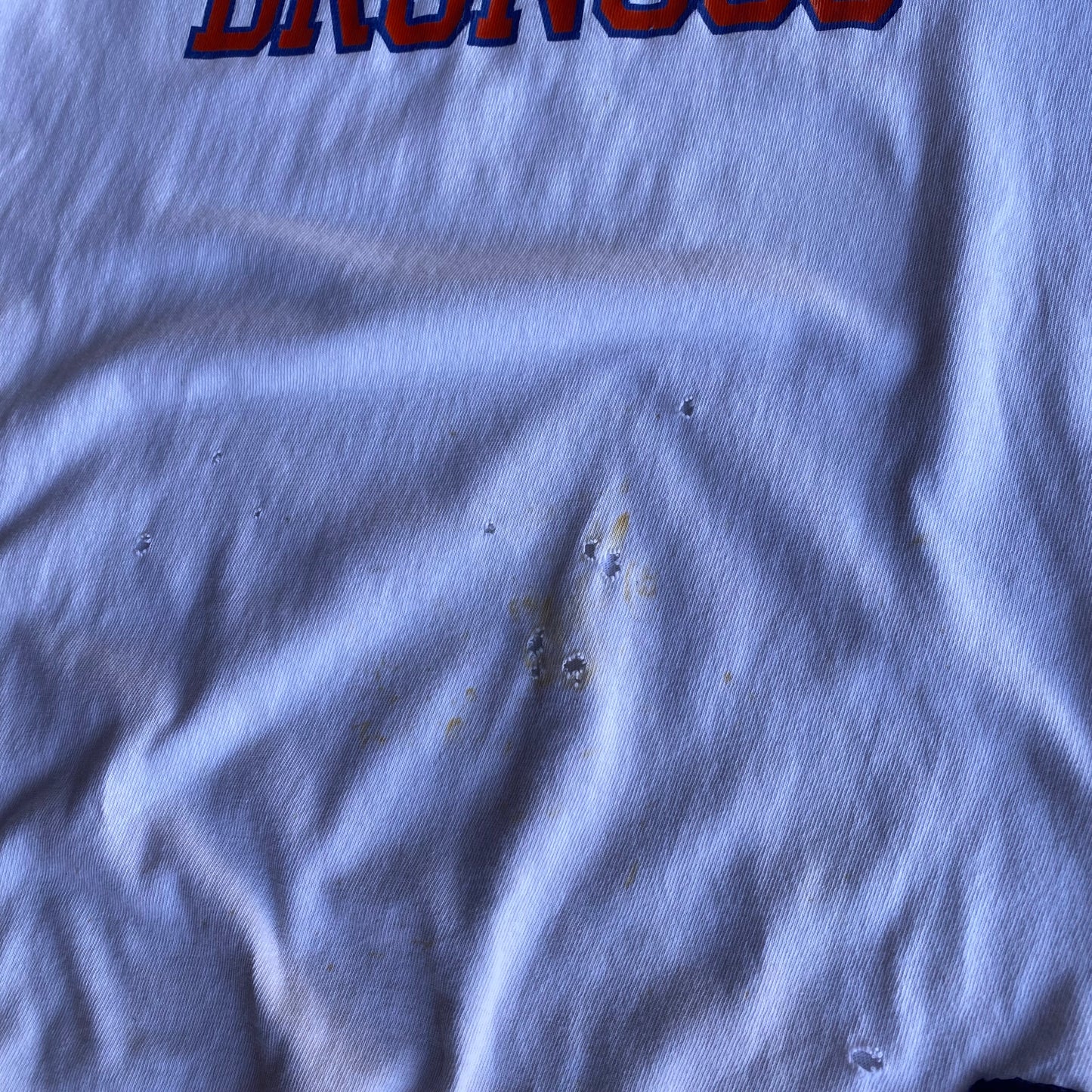 Vintage 80s Distressed Broncos Tee - XXL