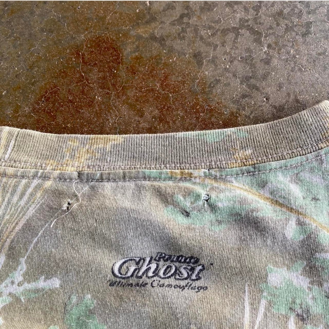 Vintage 00s Ghost Camo Tee - M