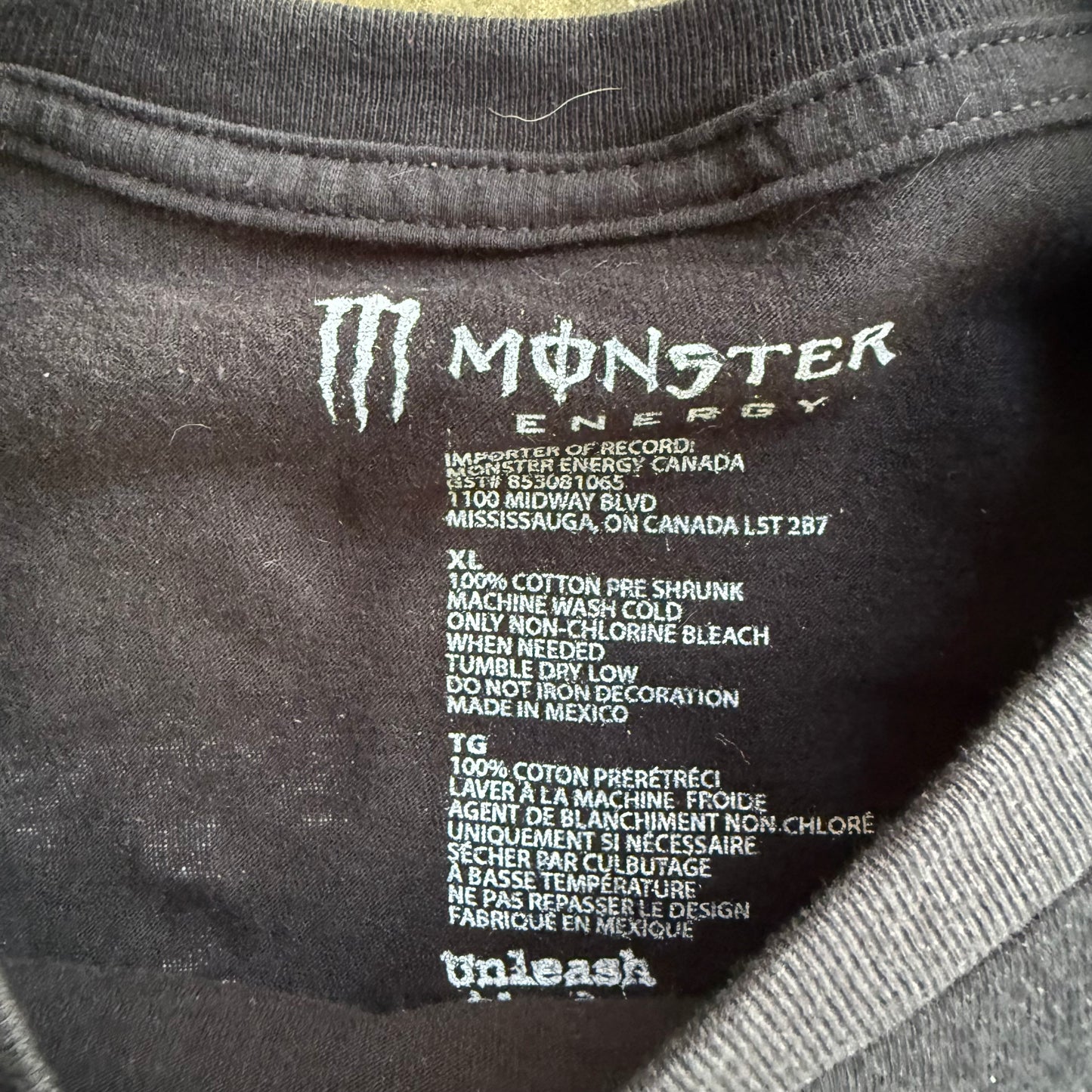 Y2K Style Monster Energy Tee - XL