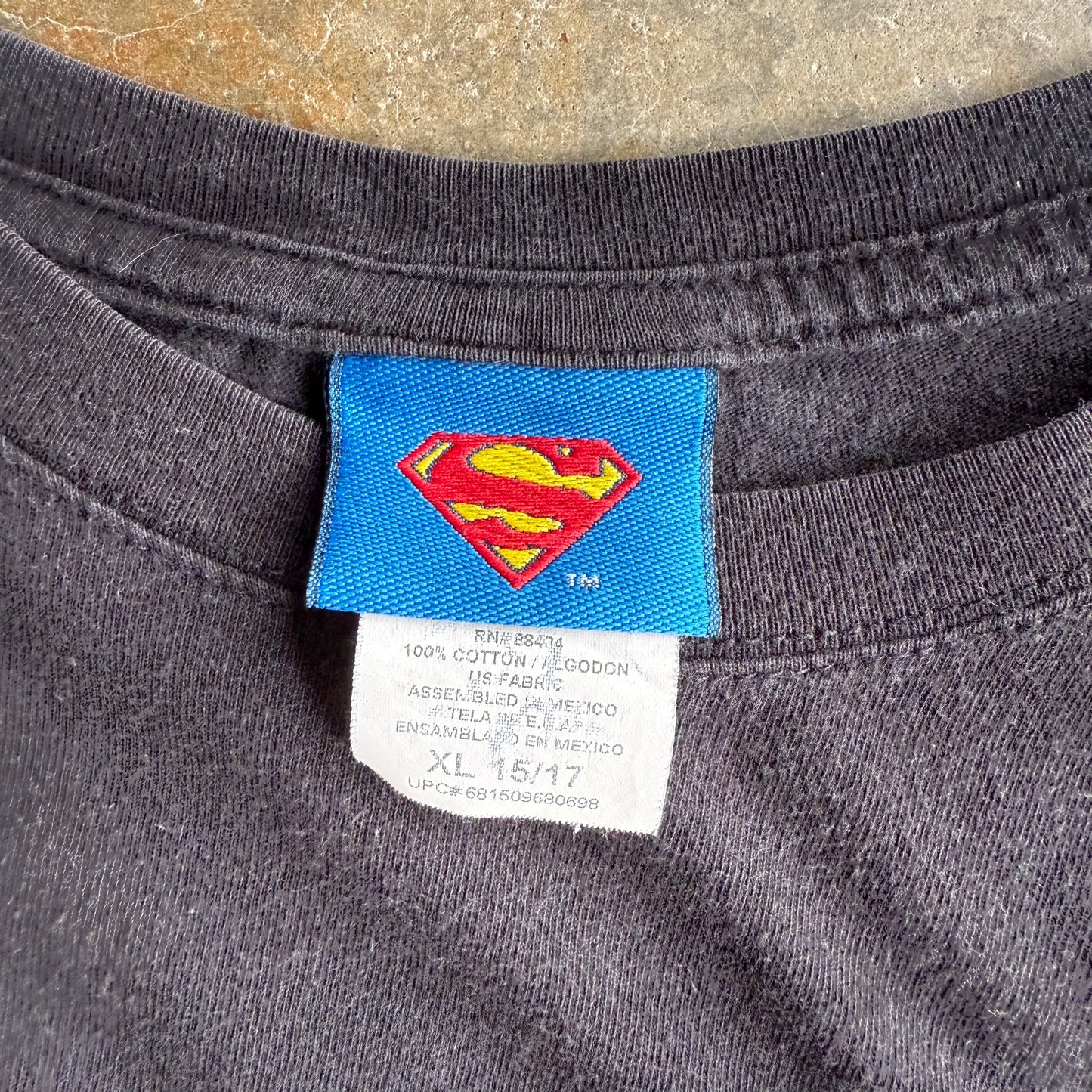 Woman’s Vintage Y2K Superman Rhinestone Tee - XL
