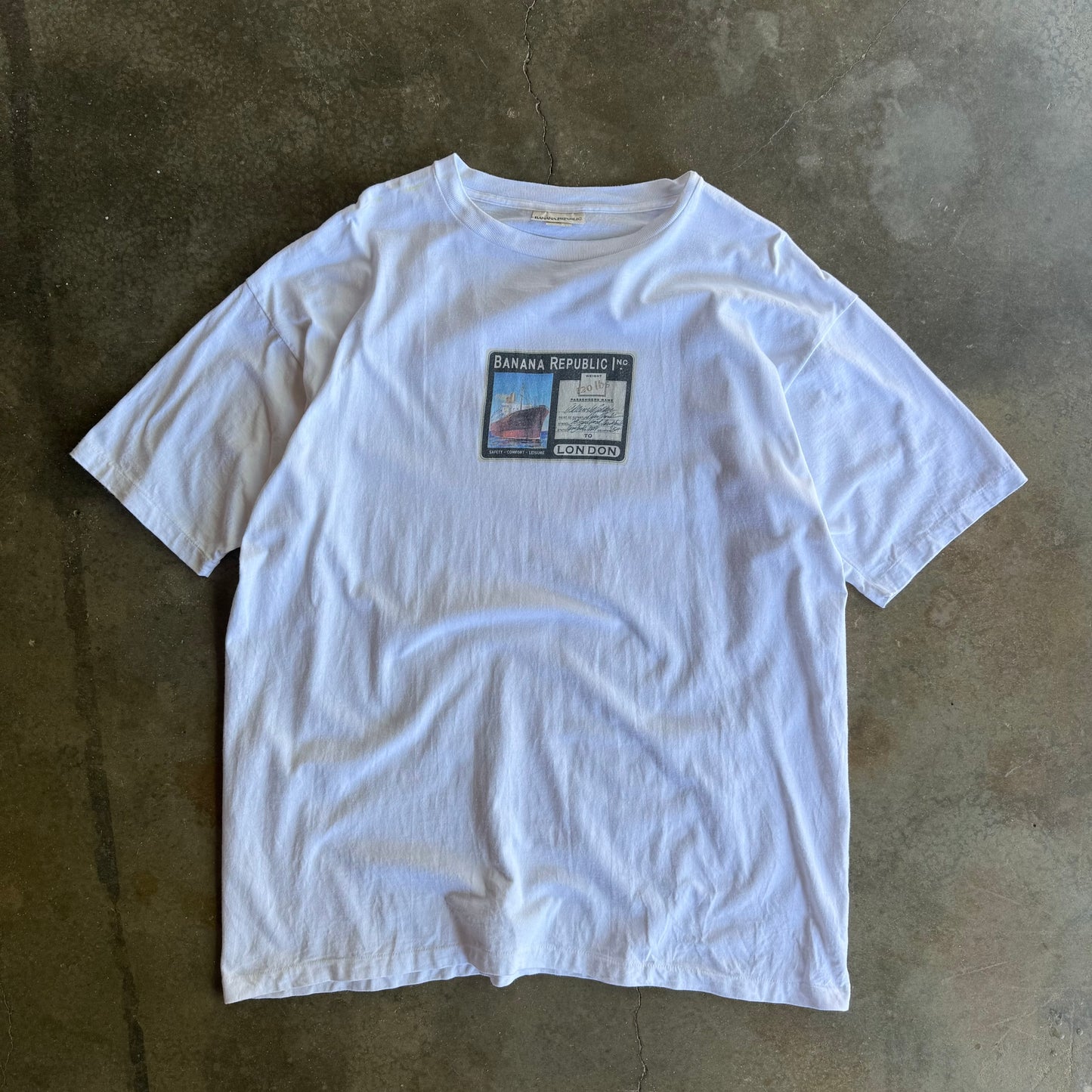 Vintage 90s Banana Republic Tee - XL