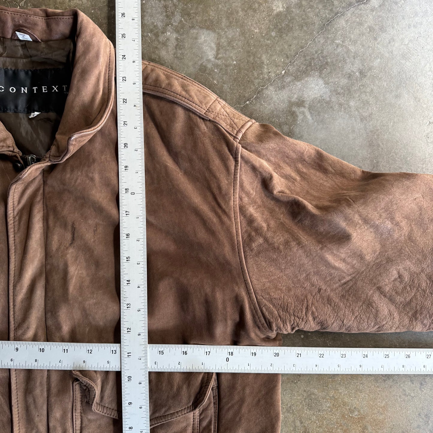 Vintage 00s Brown Leather Jacket - S