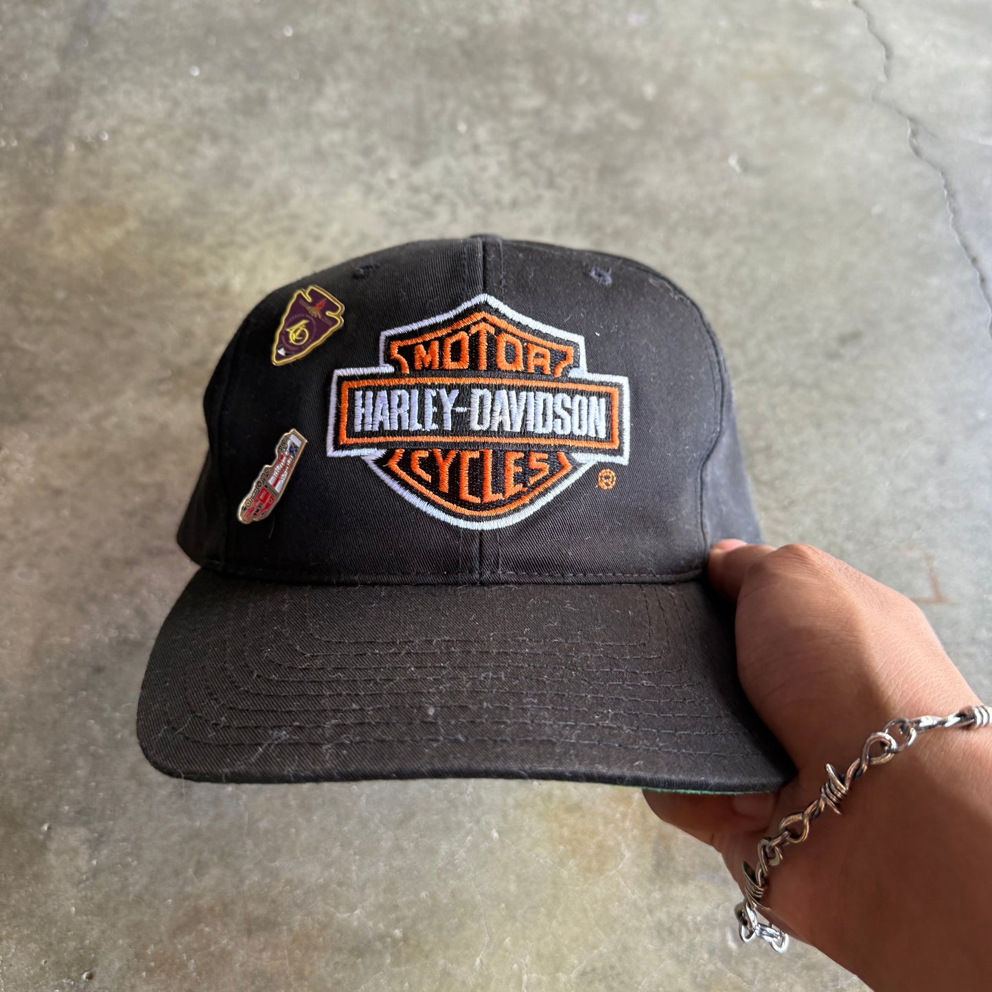 Vintage 90s Harley Davidson SnapBack Hat