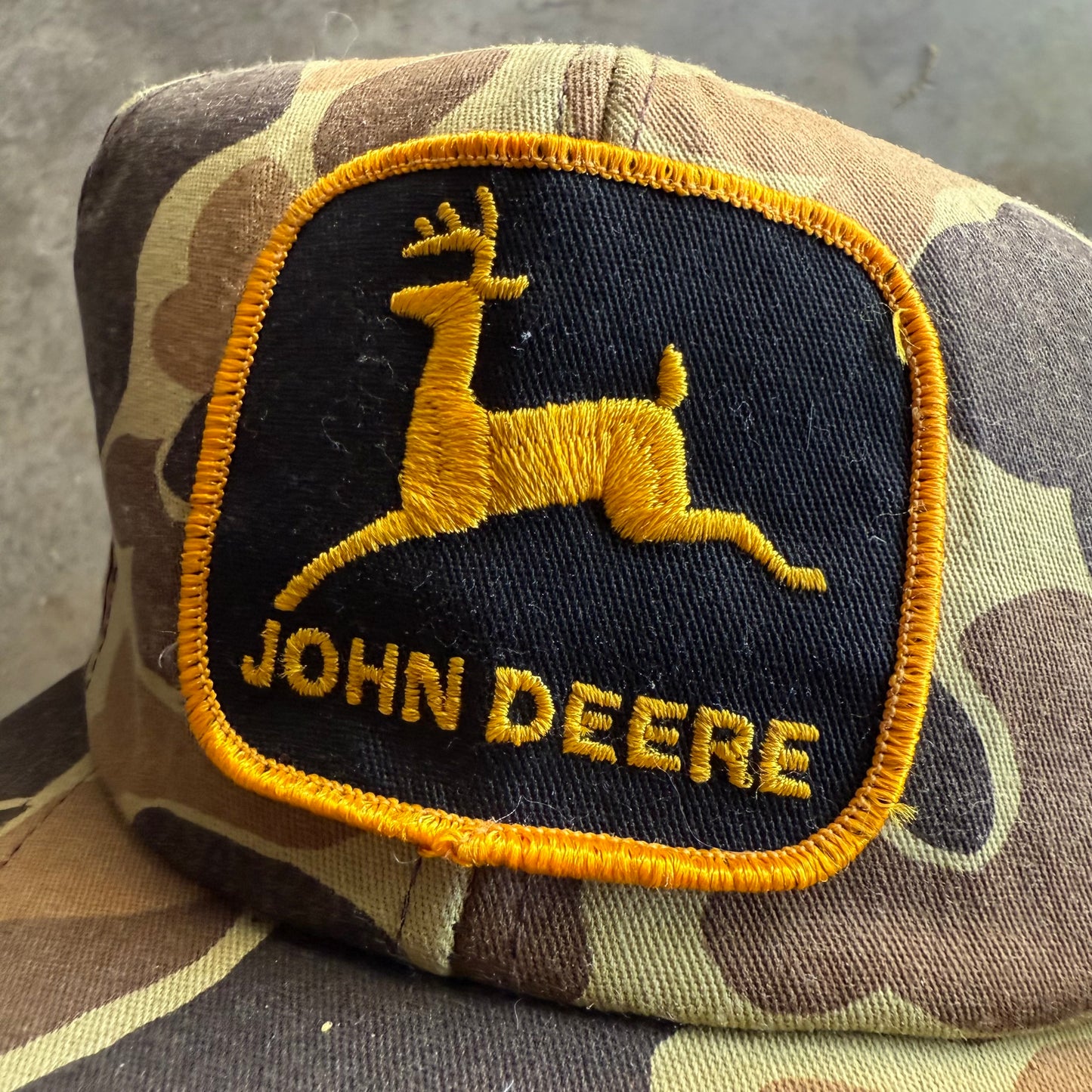 Vintage 90s John Deer Duck Camo SnapBack Hat