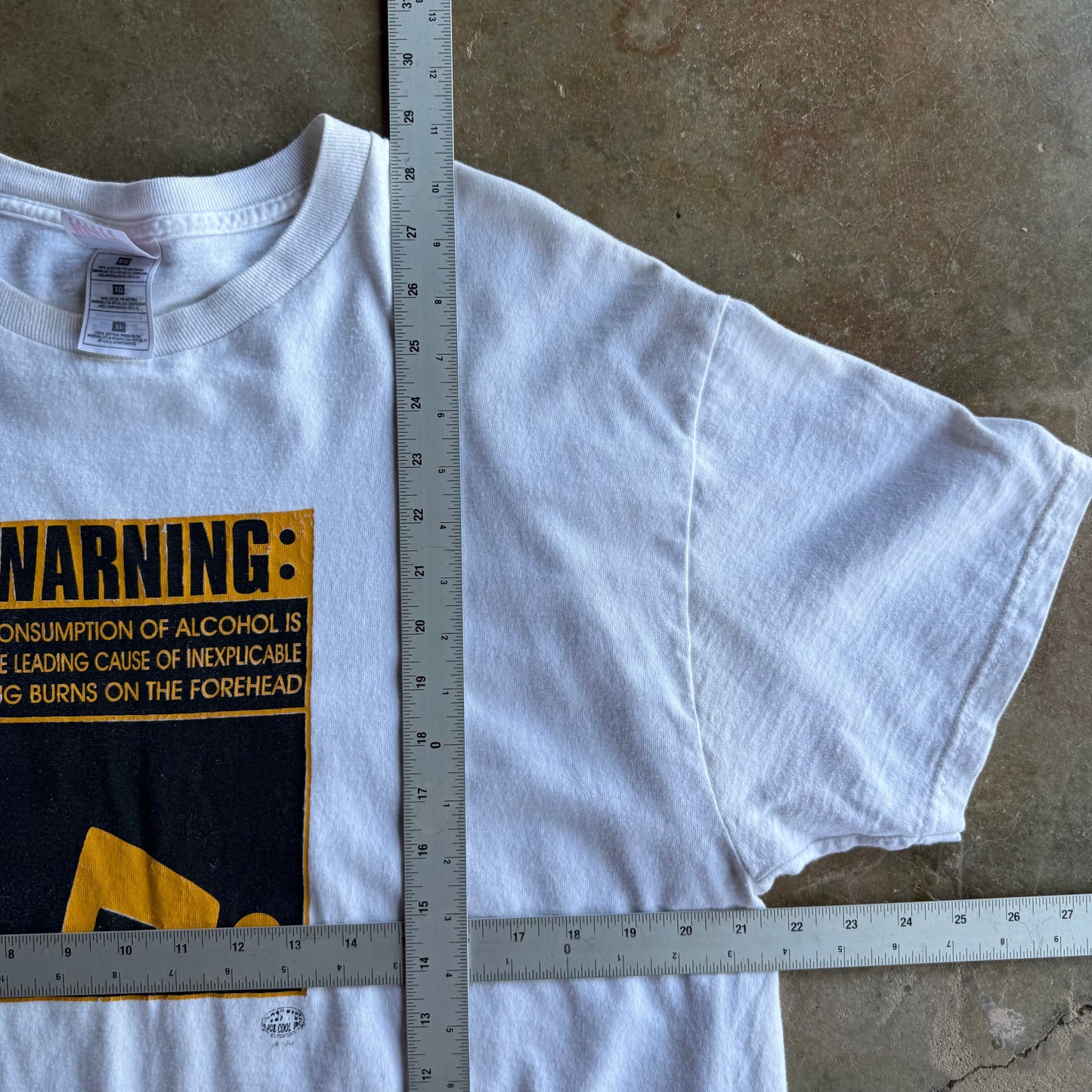Vintage 00s Funny Drinking Tshirt - XL