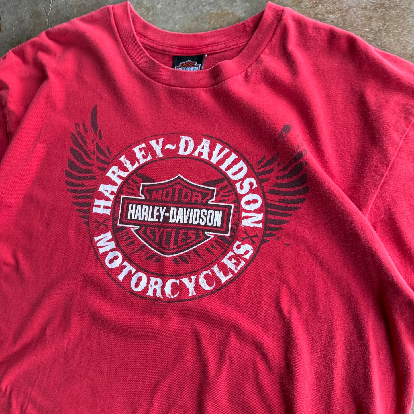 Vintage 00s Red Harley Davidson Tee - 2XL