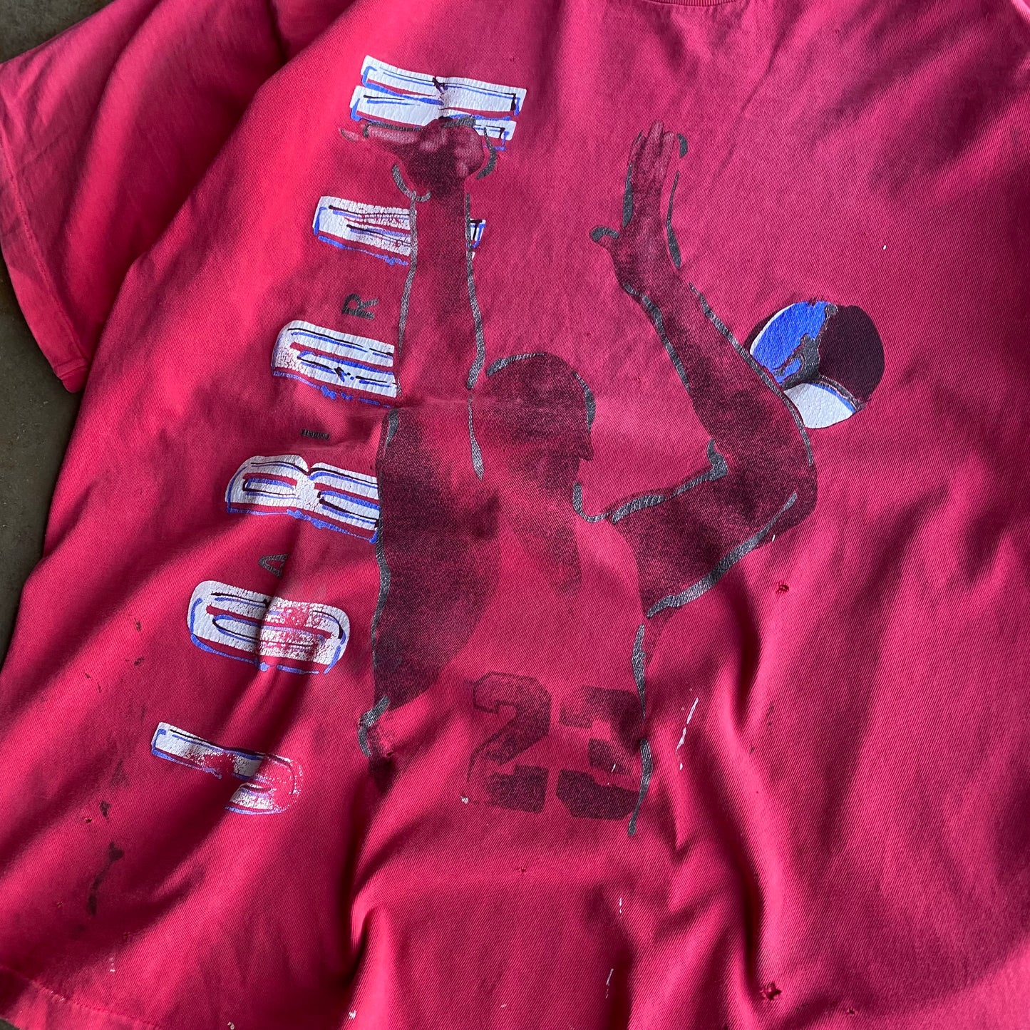 Vintage 90s Distressed Michael Jordan Tee - XL
