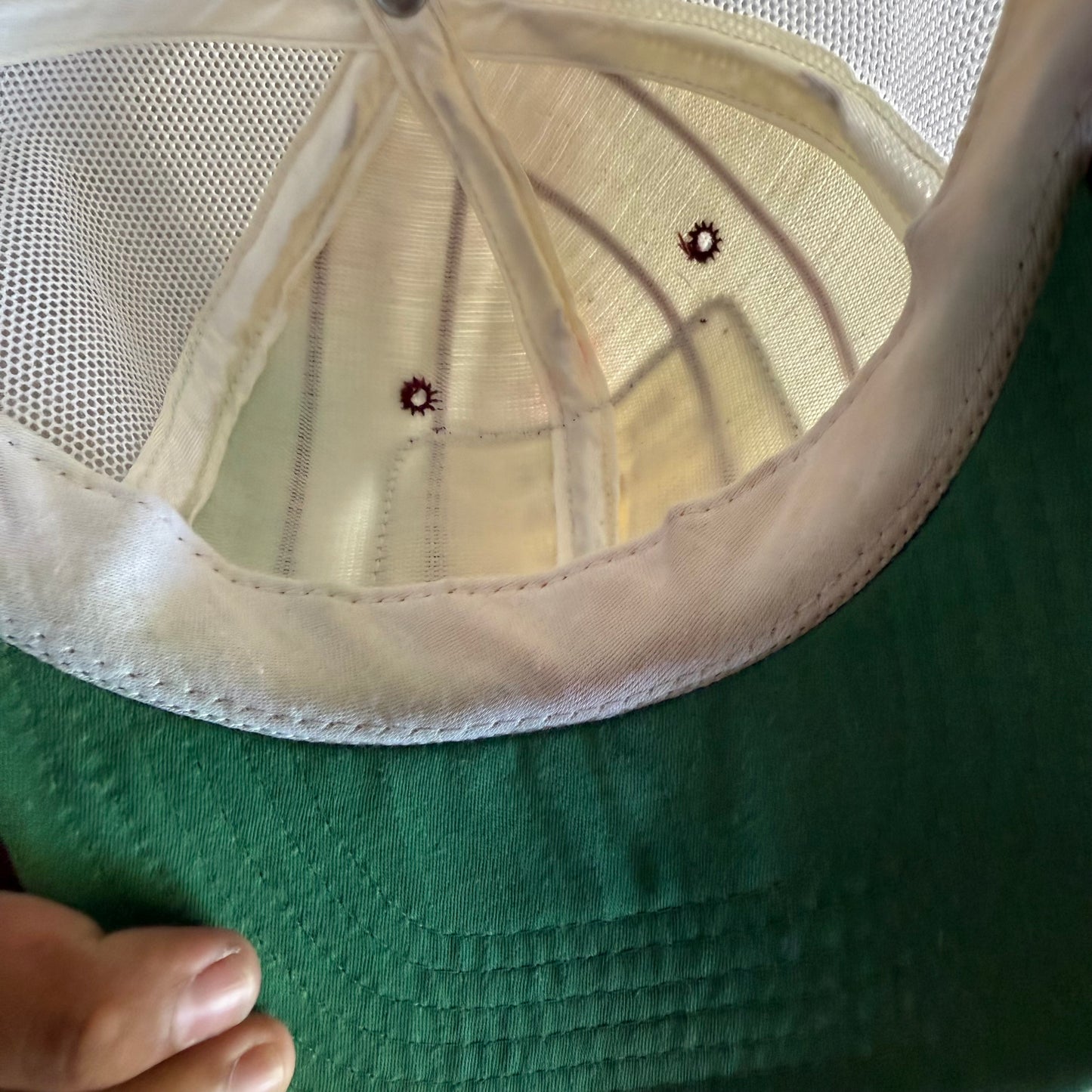 Vintage 90s Pinstripe SnapBack Trucker Hat