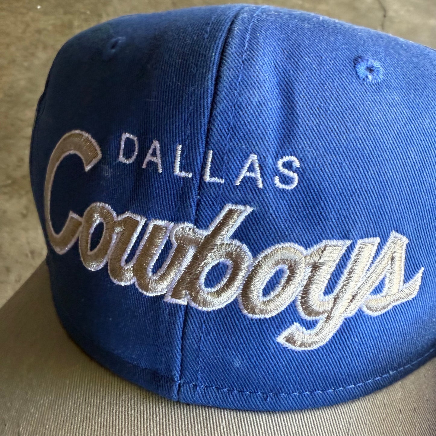 Vintage 90s Cowboys Script SnapBack Hat