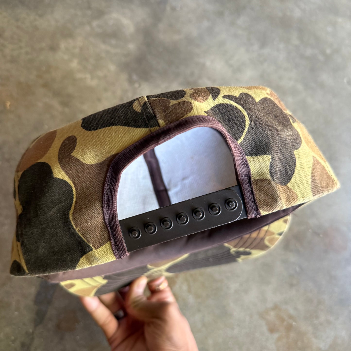 Vintage 90s John Deer Duck Camo SnapBack Hat