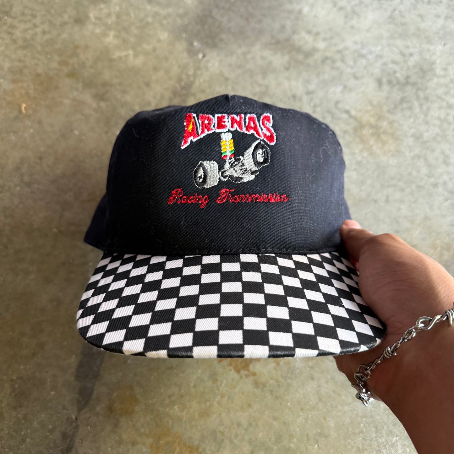 Vintage 90s Arenas Racing SnapBack Hat
