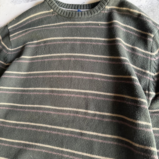 Vintage 00s Fall striped Sweater long sleeve- S
