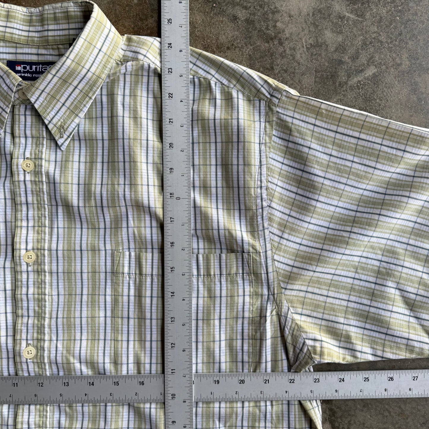 Vintage Boxy Cropped Button Up - L