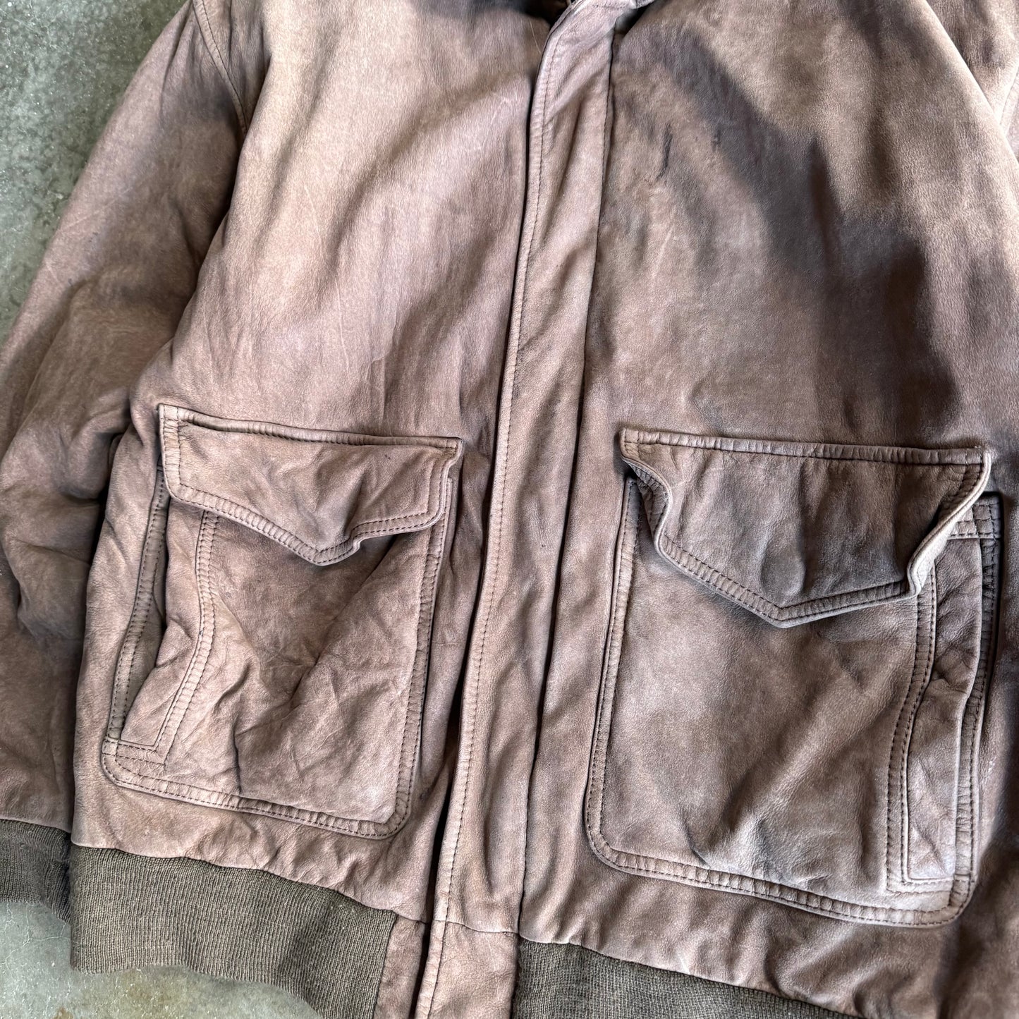 Vintage 00s Brown Leather Jacket - S
