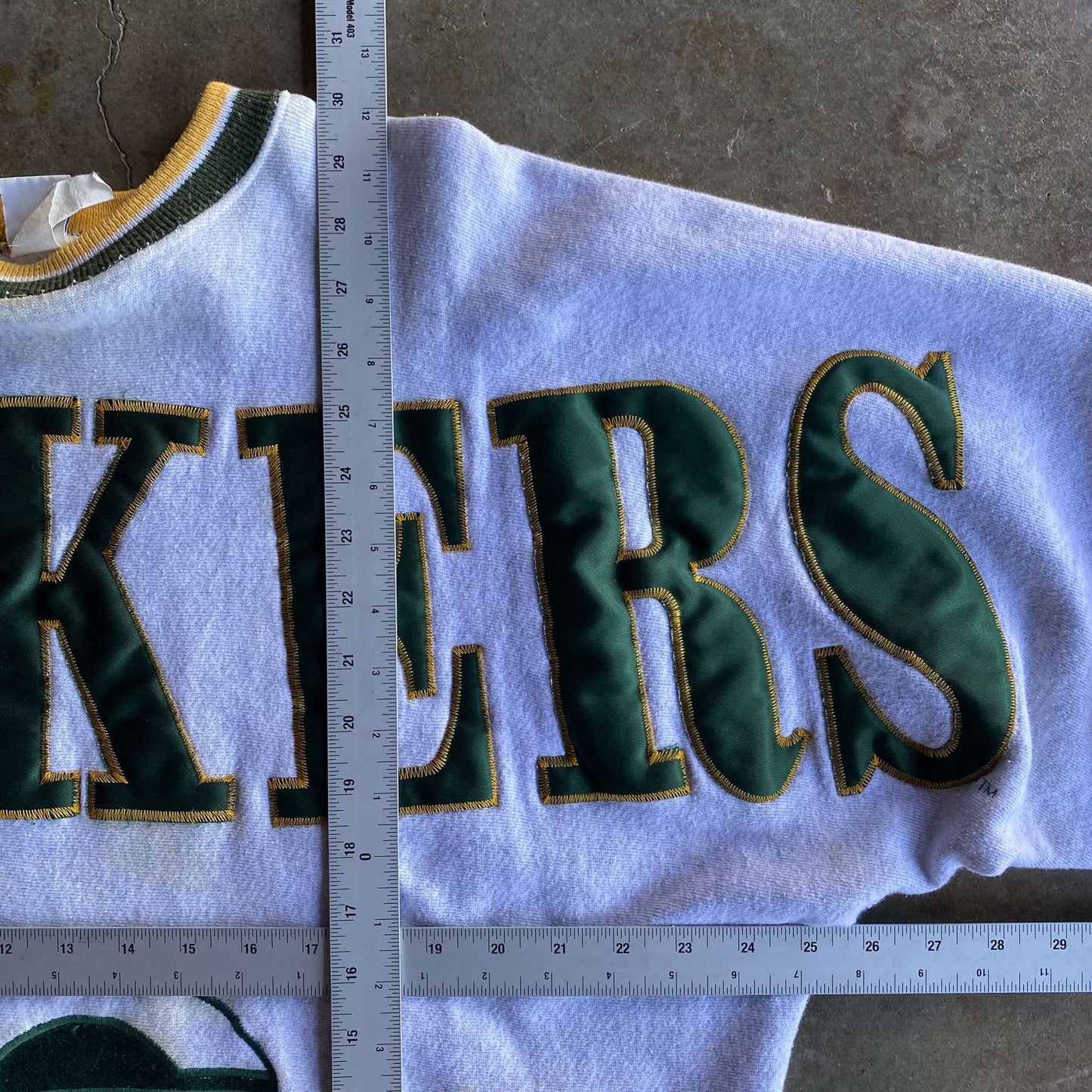 Vintage 90s Green Bay Packers Spell-out Crewneck - XL