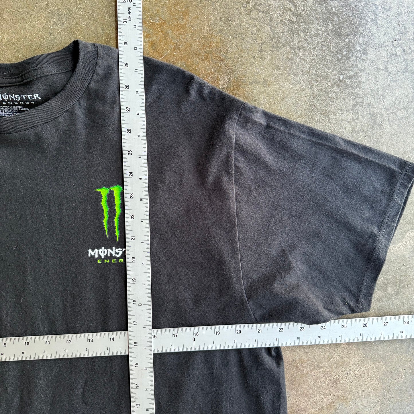 Y2K Style Monster Energy Tee - XL