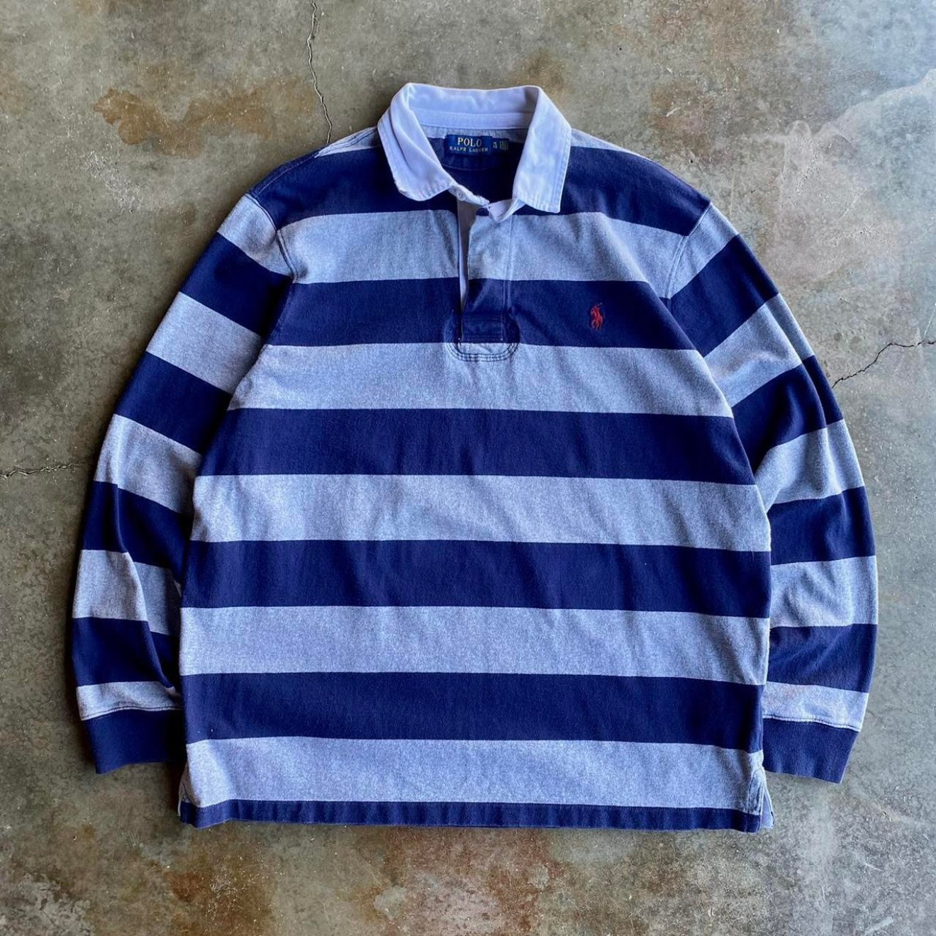 Vintage 00s Polo Rugby Long Sleeve - XL