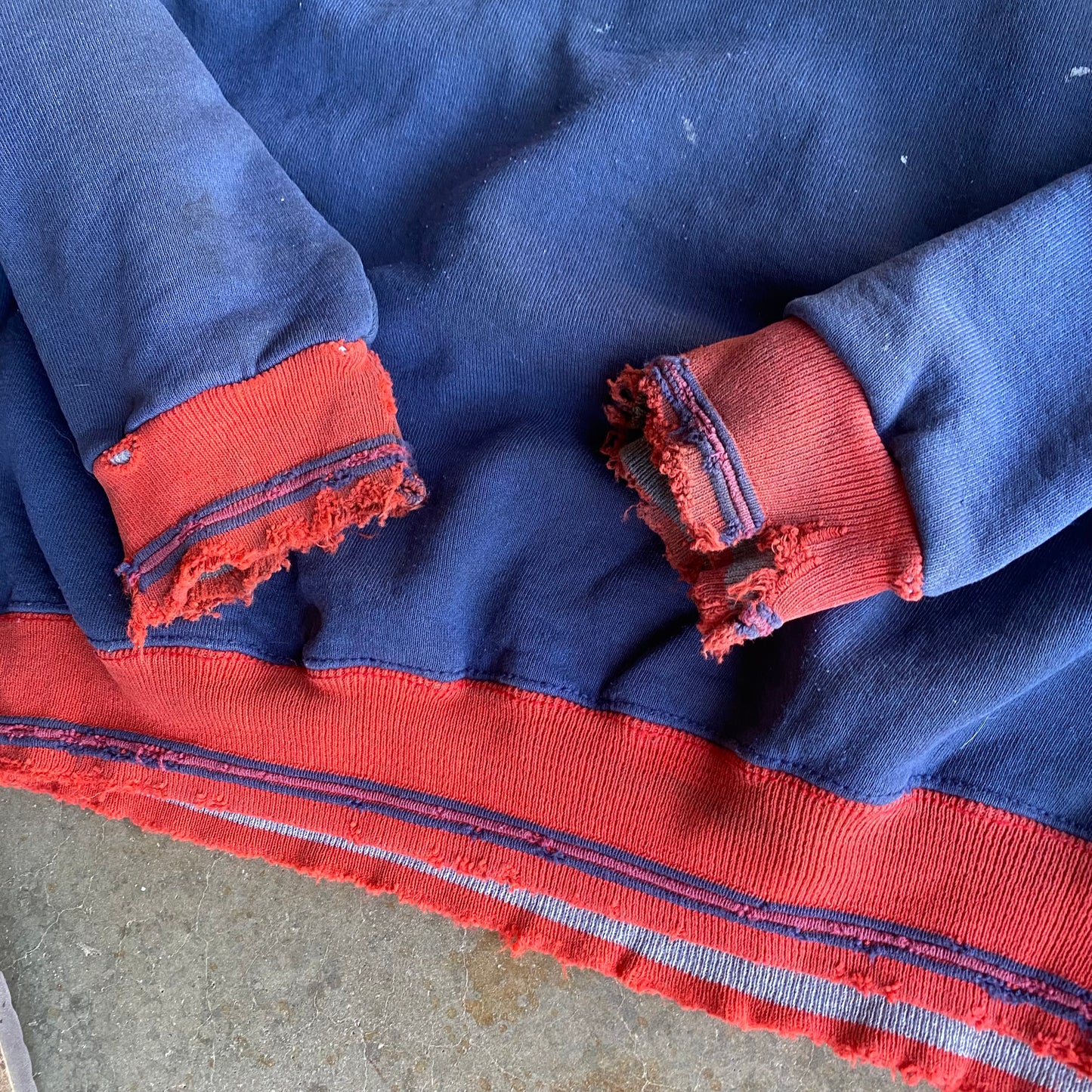 Vintage 90s Heavily Distressed Wilson Crewneck - XL