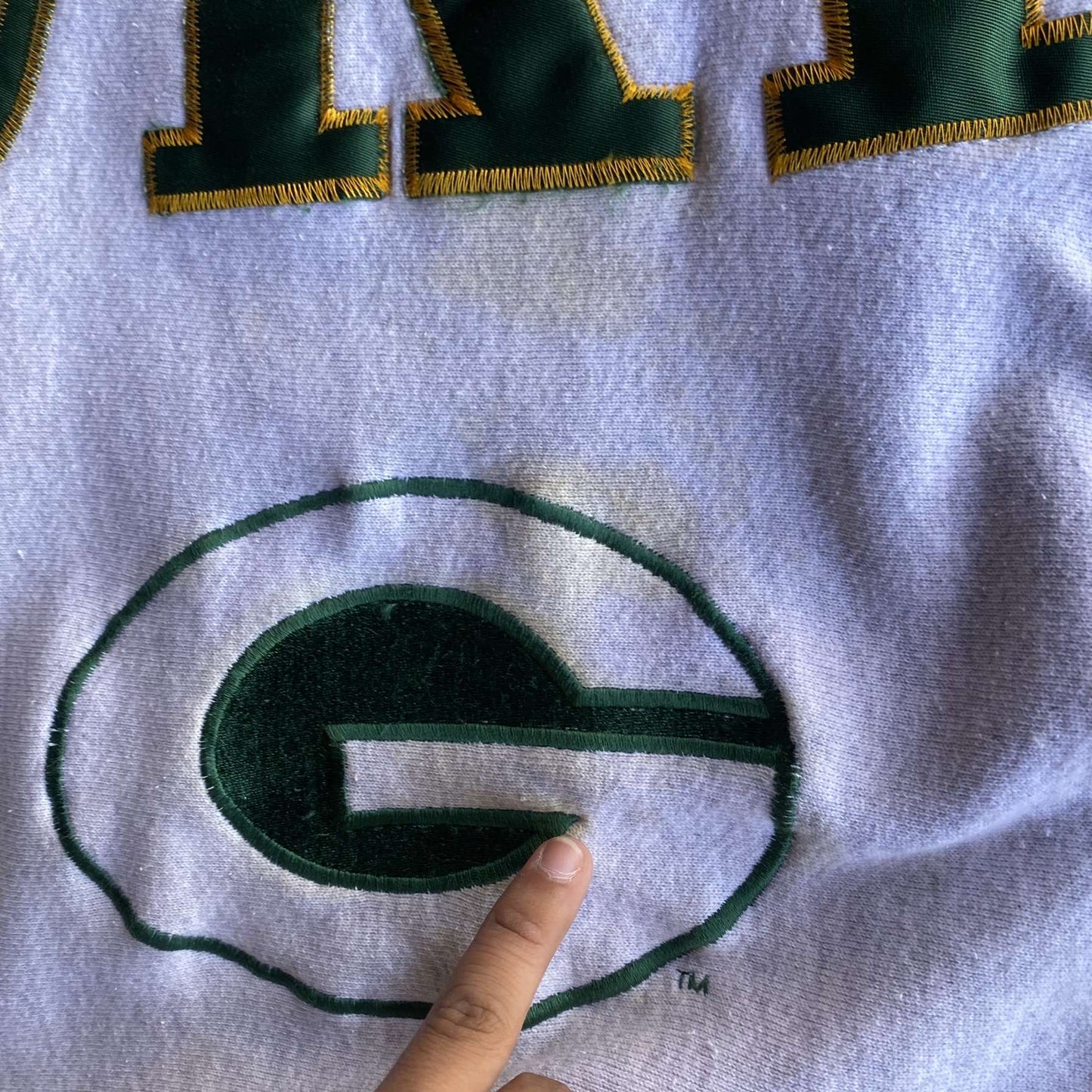 Vintage 90s Green Bay Packers Spell-out Crewneck - XL