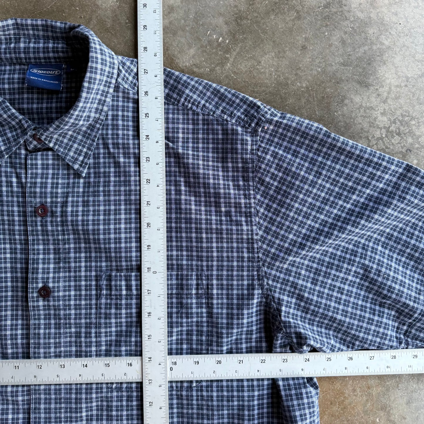Vintage 00s Cropped Button Up - L