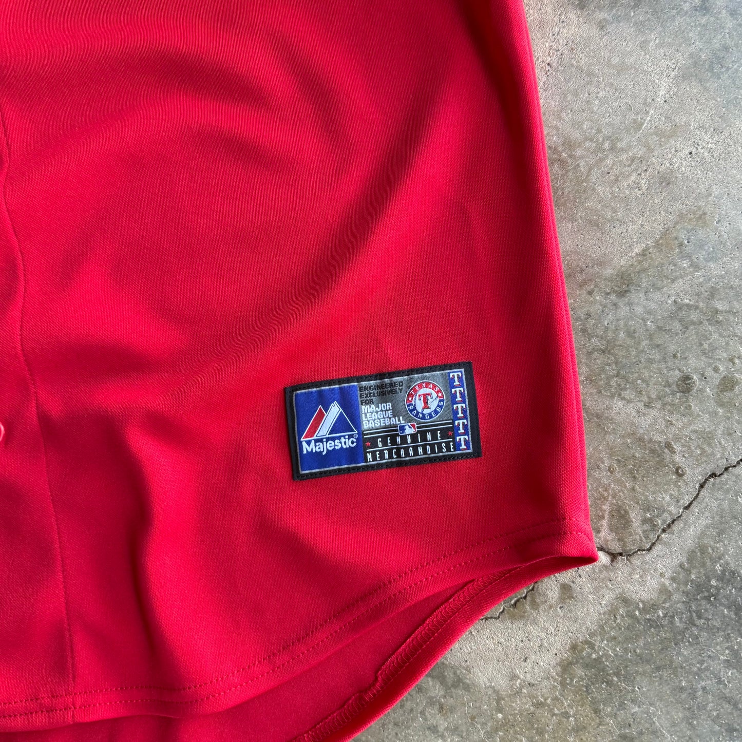 Texas Rangers Blank Jersey - XL