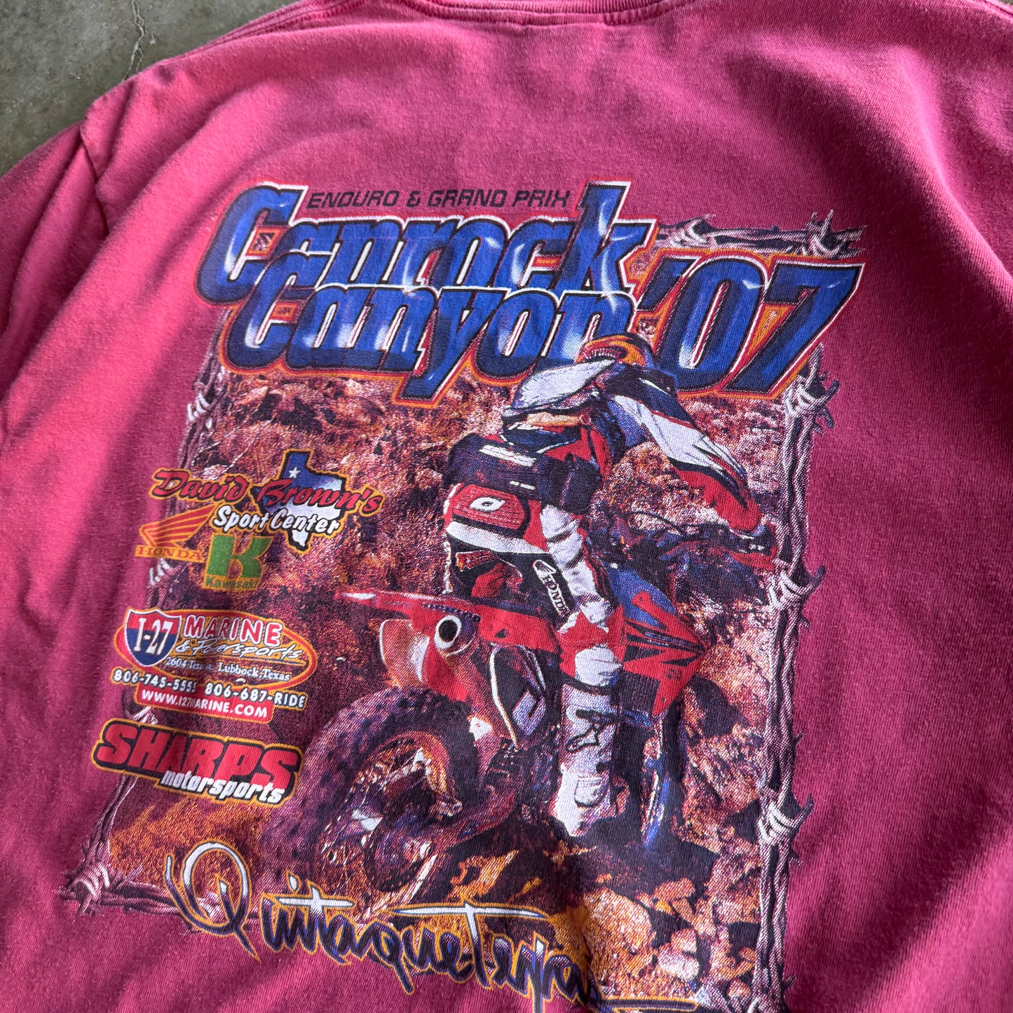 Vintage 00s Dirt Bike Motorcross Tee - L