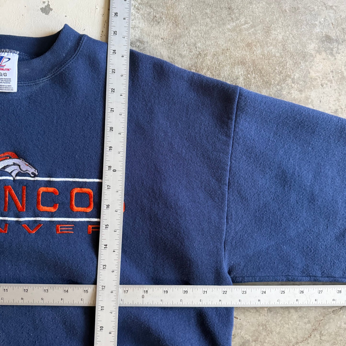 Vintage 90s Broncos Crewneck - L