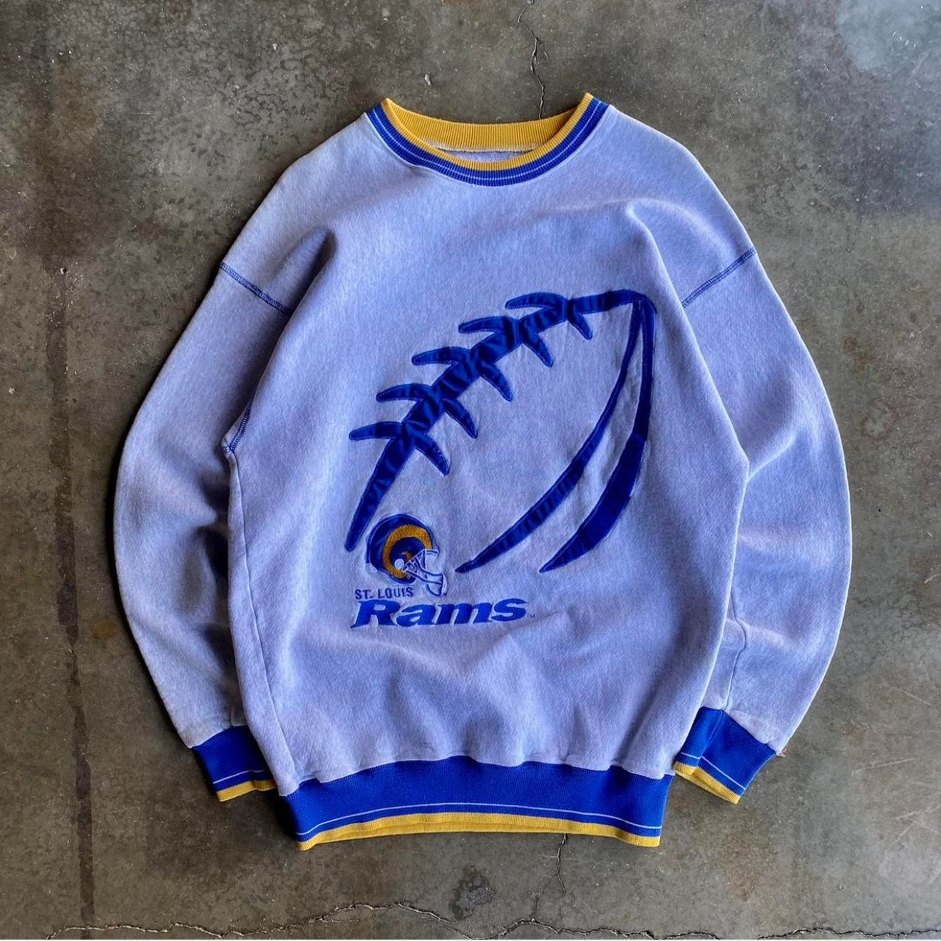Vintage 90s Rams Crewneck - XL