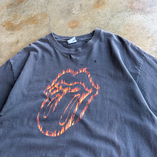Vintage Fire Rolling Stones Tshirt - XL