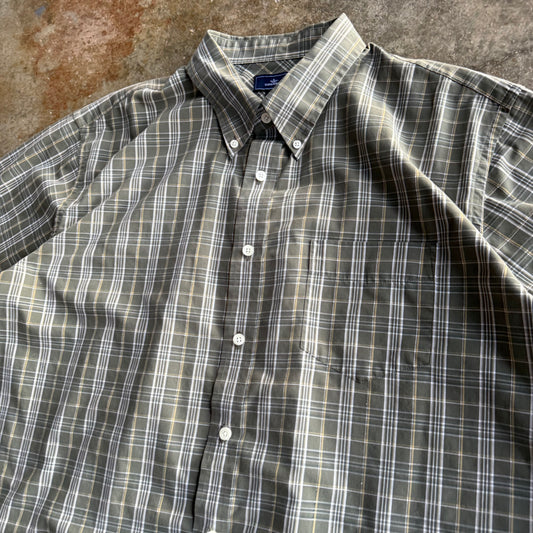 Vintage Boxy Cropped Button Up - XL
