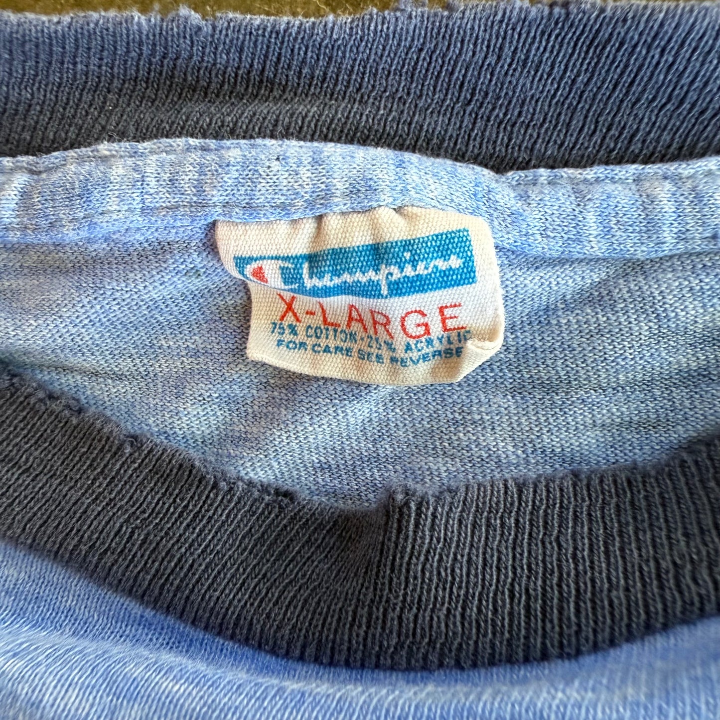 Vintage 70s Baylor Distressed Tee - XL