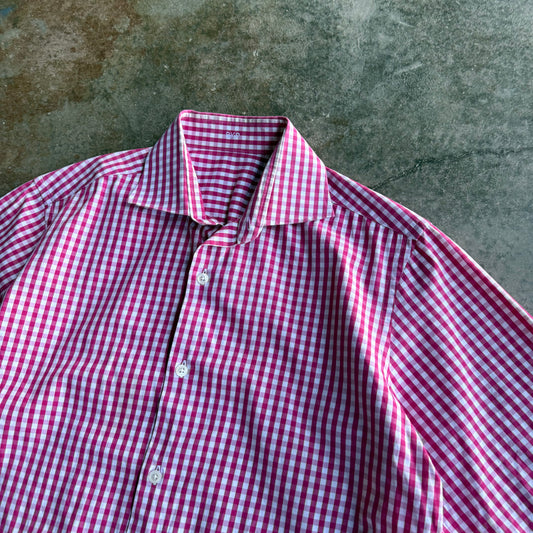 Vintage Boxy Cropped Button Up - M
