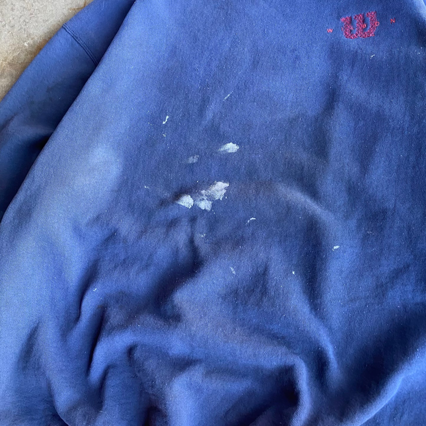 Vintage 90s Heavily Distressed Wilson Crewneck - XL