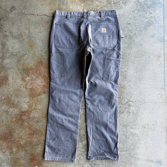 Vintage Baggy Grey Carhartt Double Knee Pants - 36