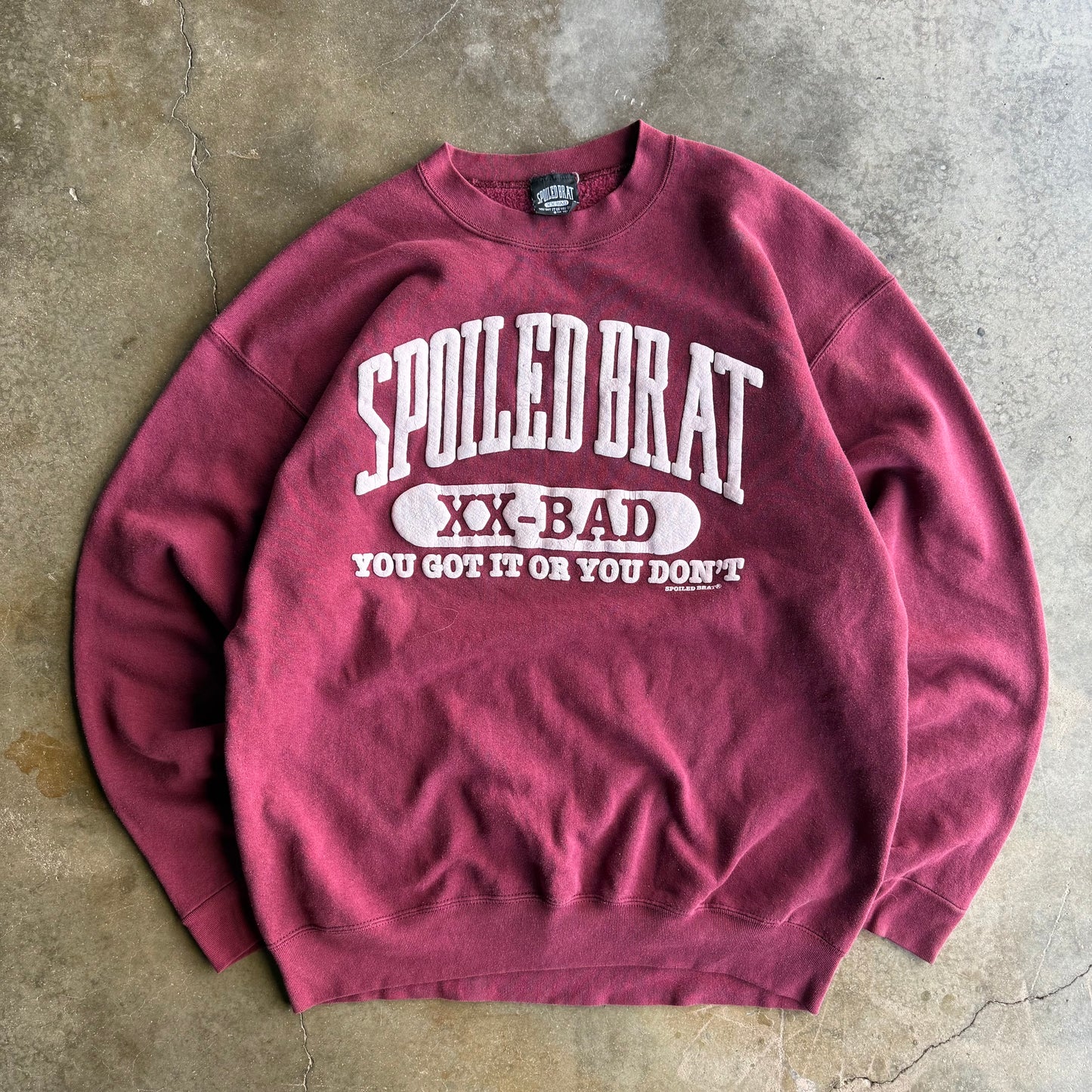 Vintage 90s Spoiled Brat Crewneck - XL