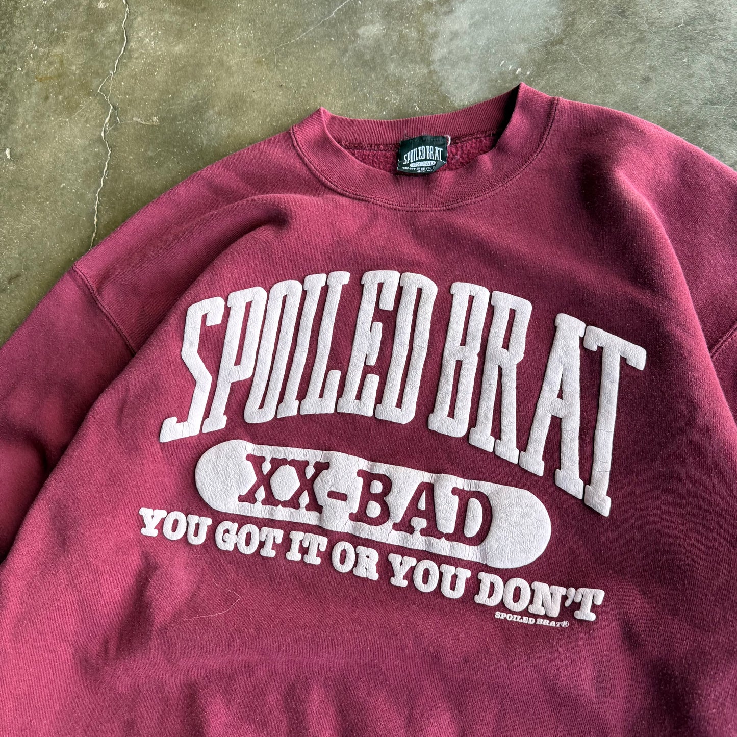 Vintage 90s Spoiled Brat Crewneck - XL