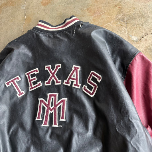 Vintage 00s A&M Letterman Jacket - XL