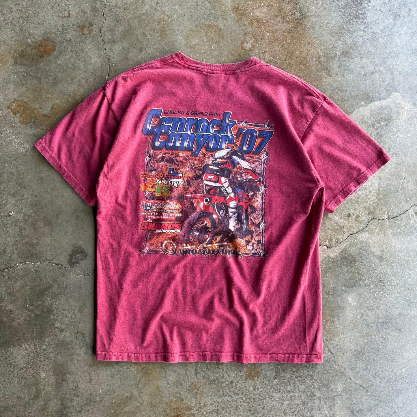 Vintage 00s Dirt Bike Motorcross Tee - L