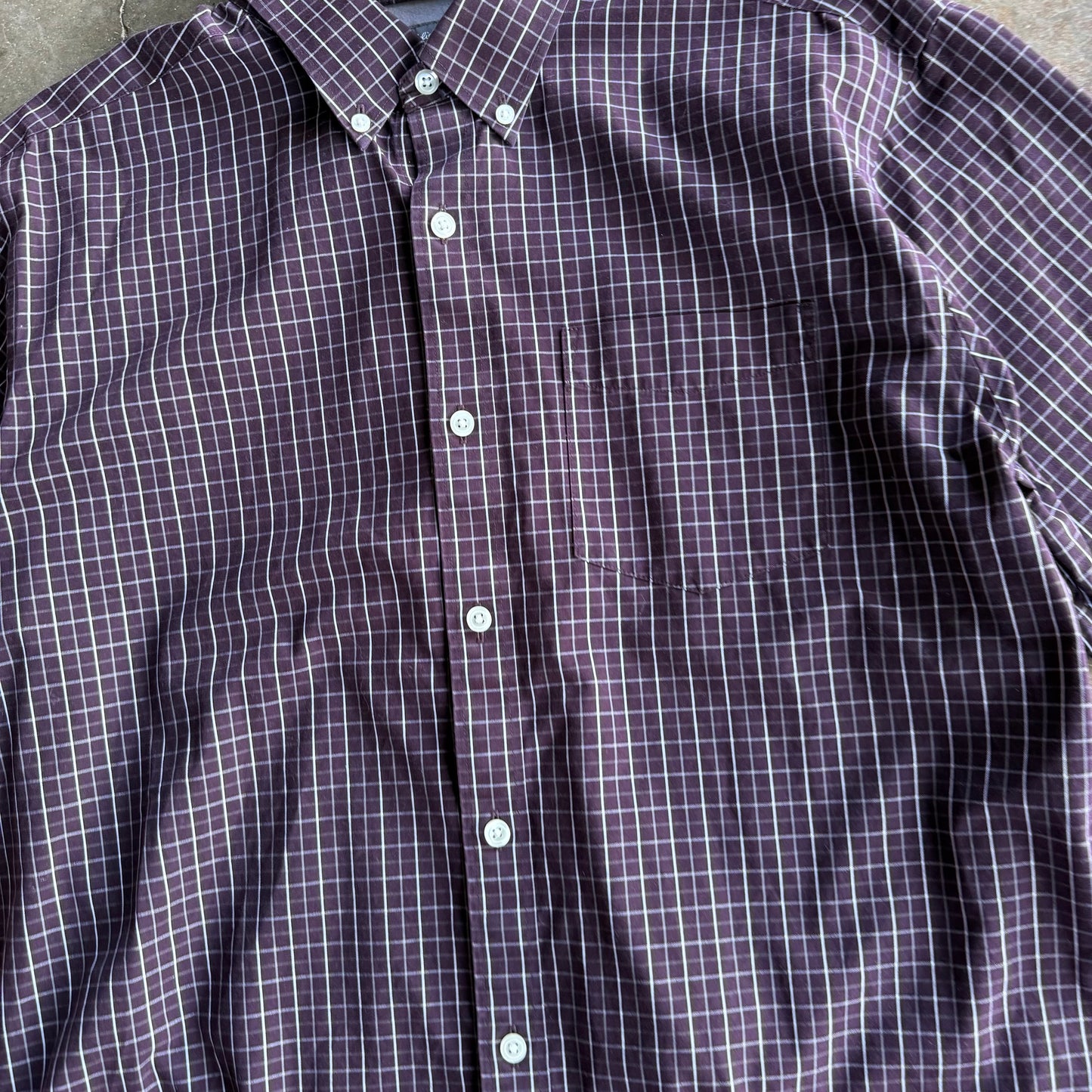 Vintage 00s Cropped Button Up - L