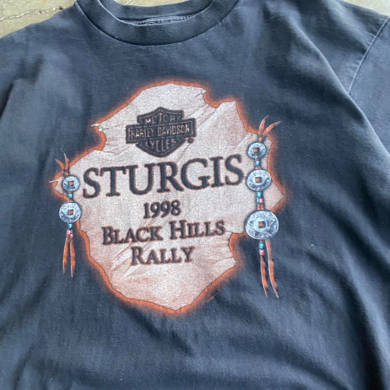 Vintage 90s Sturgis Harley Davidson Tee - XL