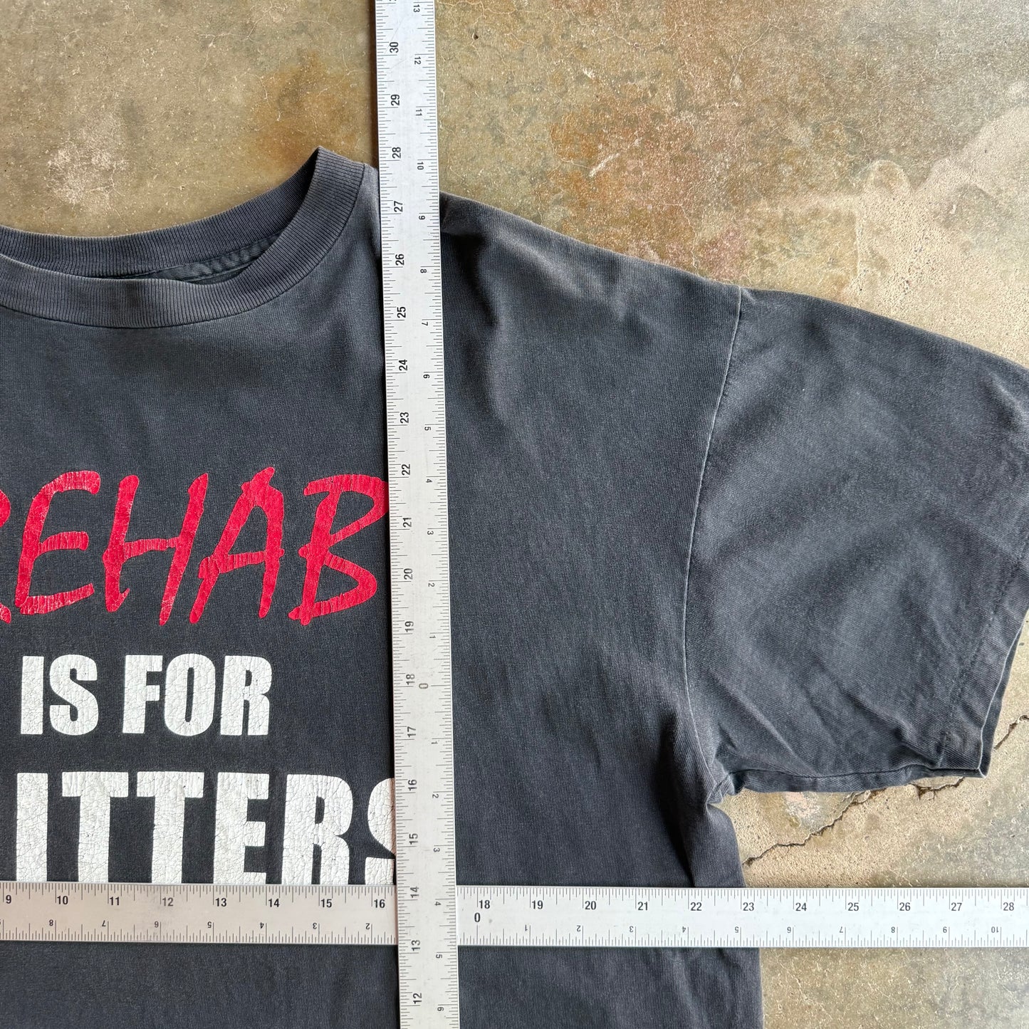 Vintage Funny Rehab Tshirt - XL
