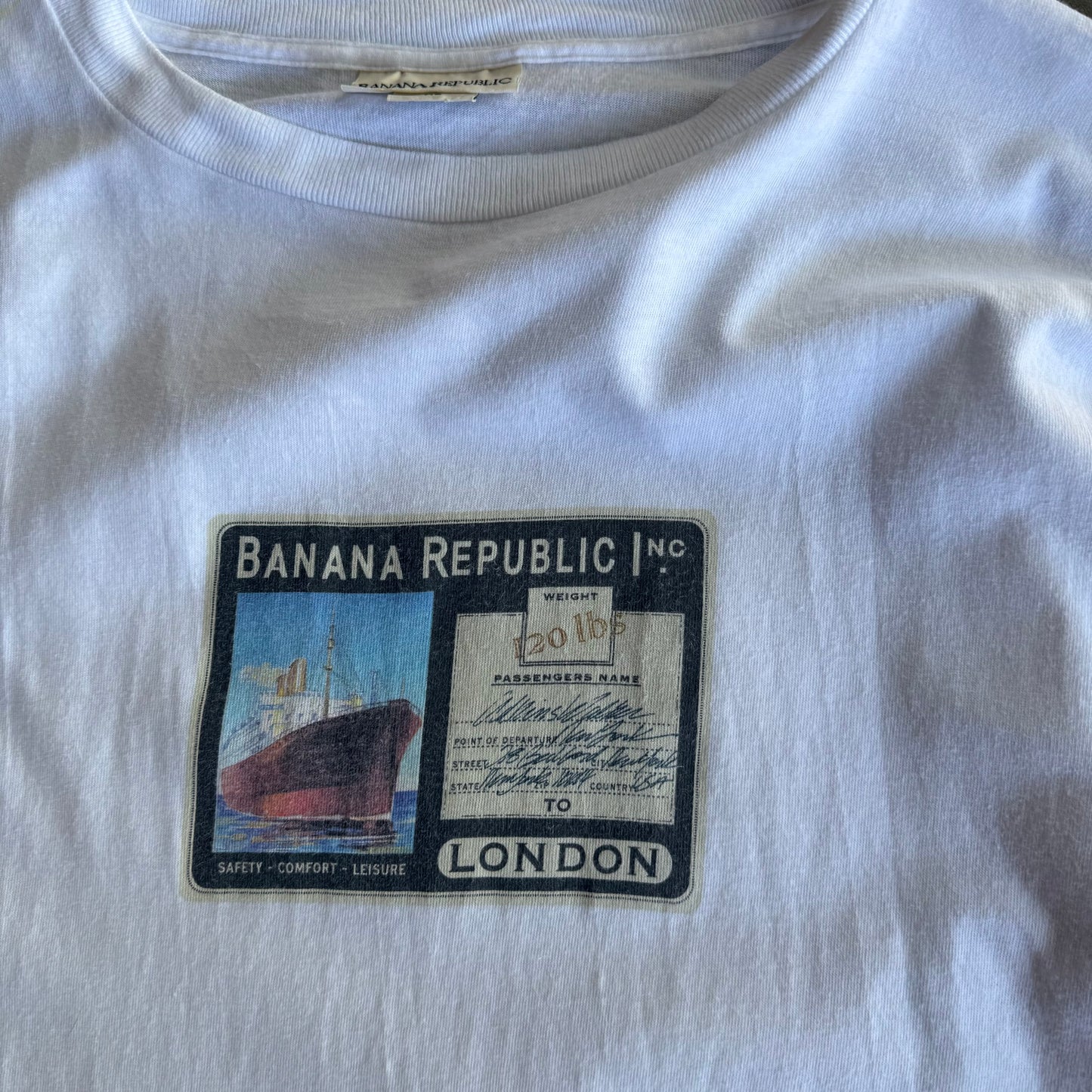 Vintage 90s Banana Republic Tee - XL