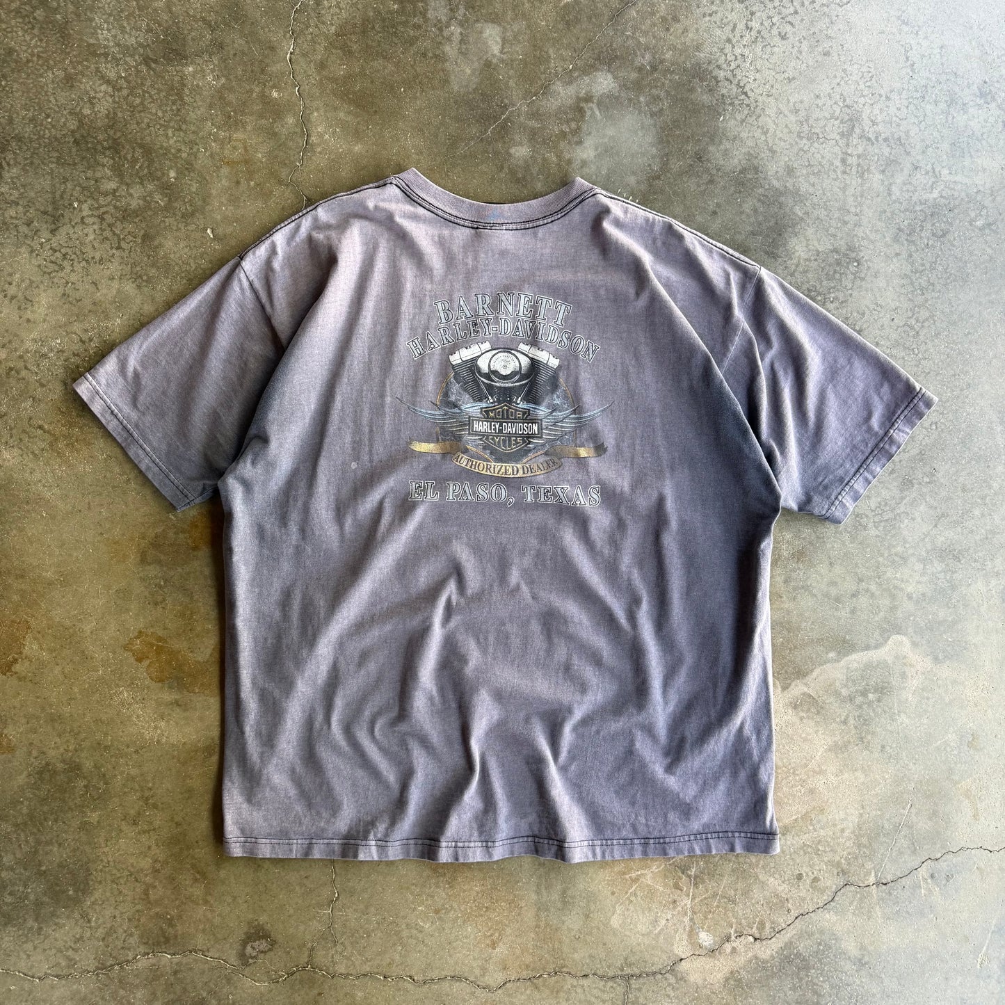 Vintage 00s Faded Harley Davidson Tee - XL