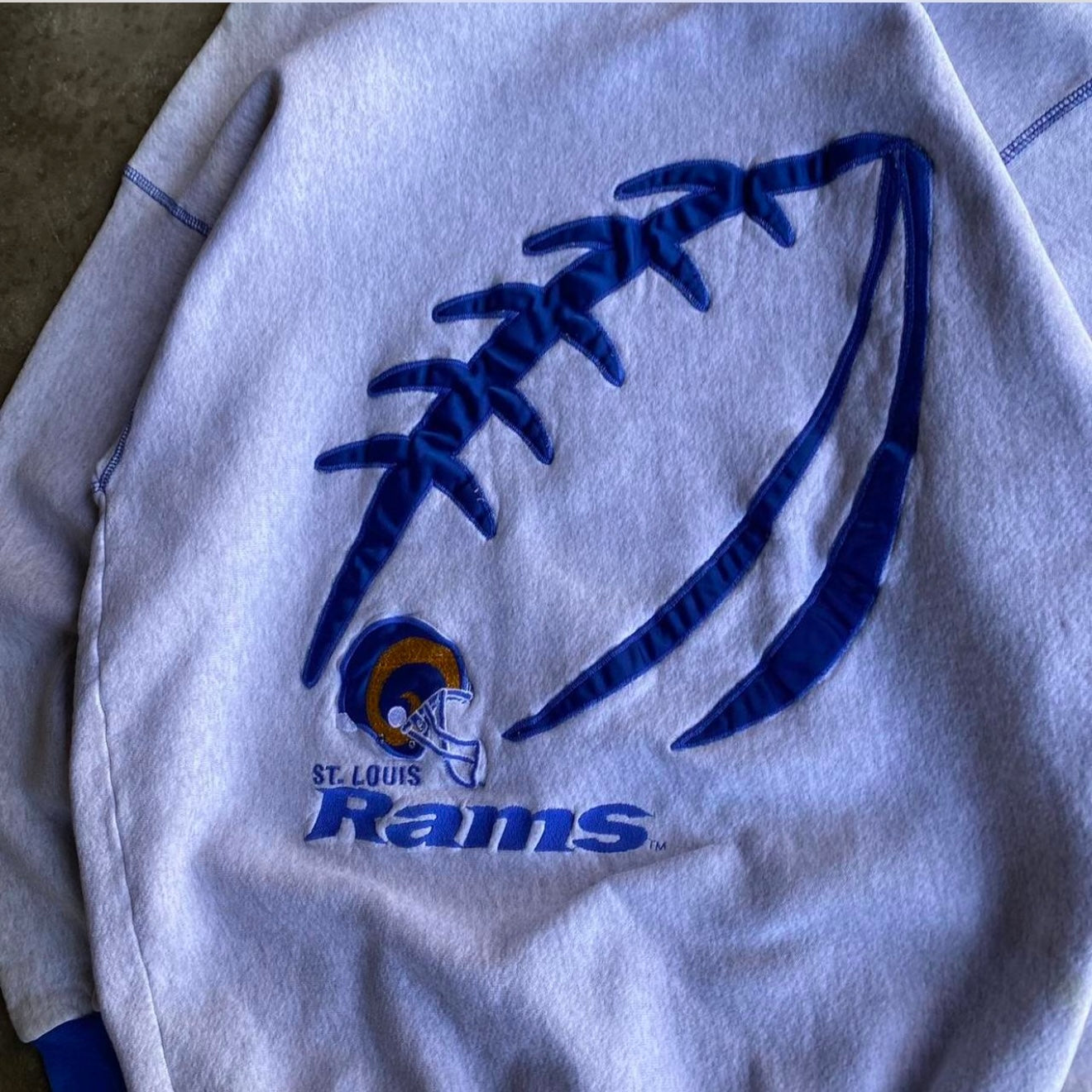 Vintage 90s Rams Crewneck - XL