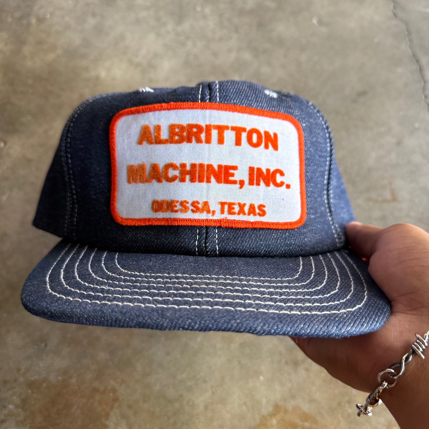 Vintage 90s Denim SnapBack Hat
