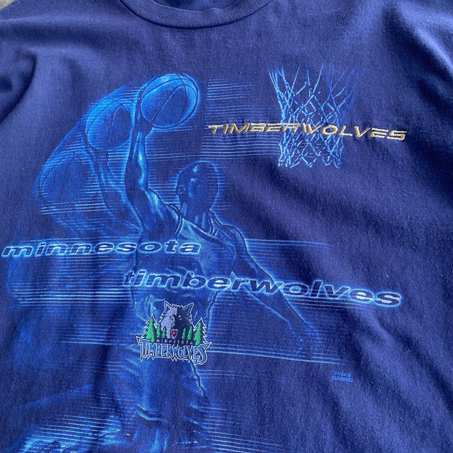 Vintage 90s Minnesota Timberwolves Tee - XL